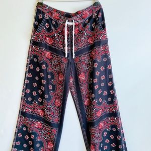 Alexander wang paisley print silk pants